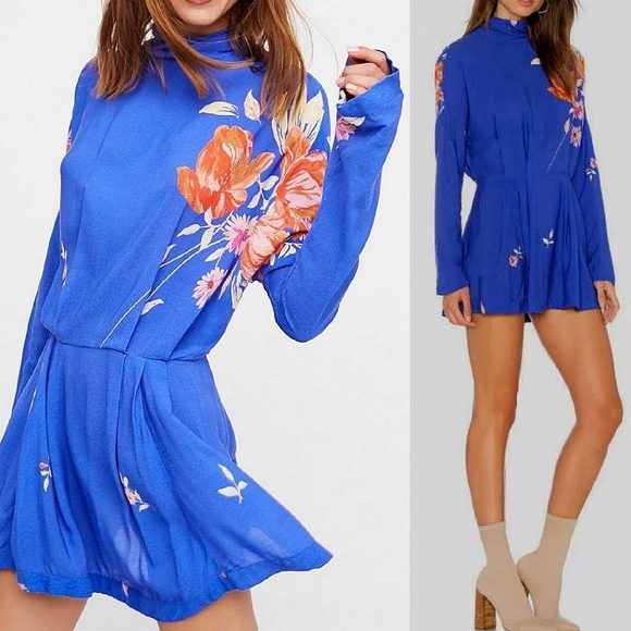 🌺NWT🌼 Free People Gemma Tunic Dress in Blue , Large - Picture 5 of 16